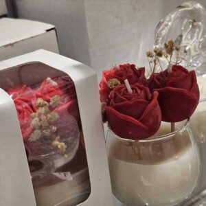 Rose Bouquet Candle in Jar
